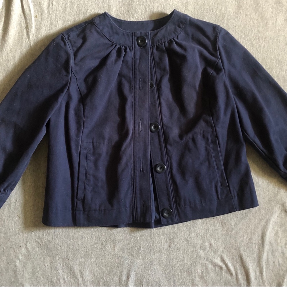 Crop Jacket. Back detail. Size Small.